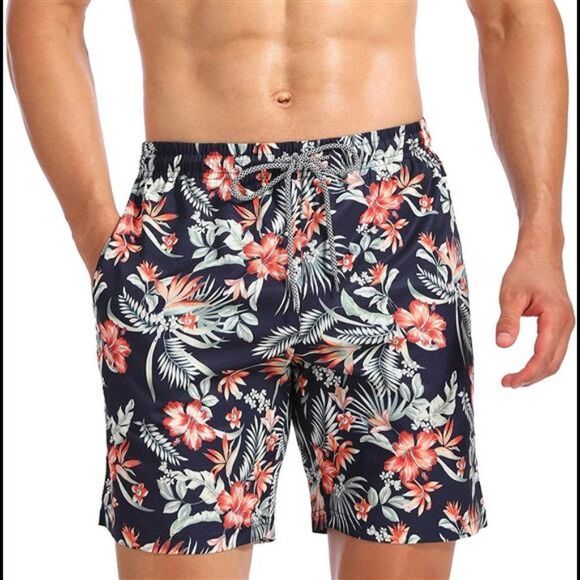 Swim Trunks Quick Dry Swim Shorts Mesh Lining Swimwear